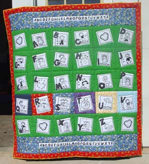 Alphabet quilt
