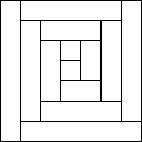 log cabin block